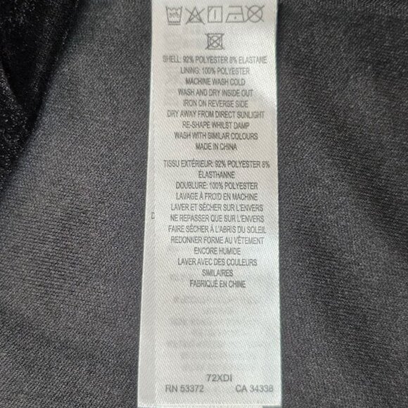 NWT French Connection Stretch Velvet Corset Top L - Picture 11 of 11